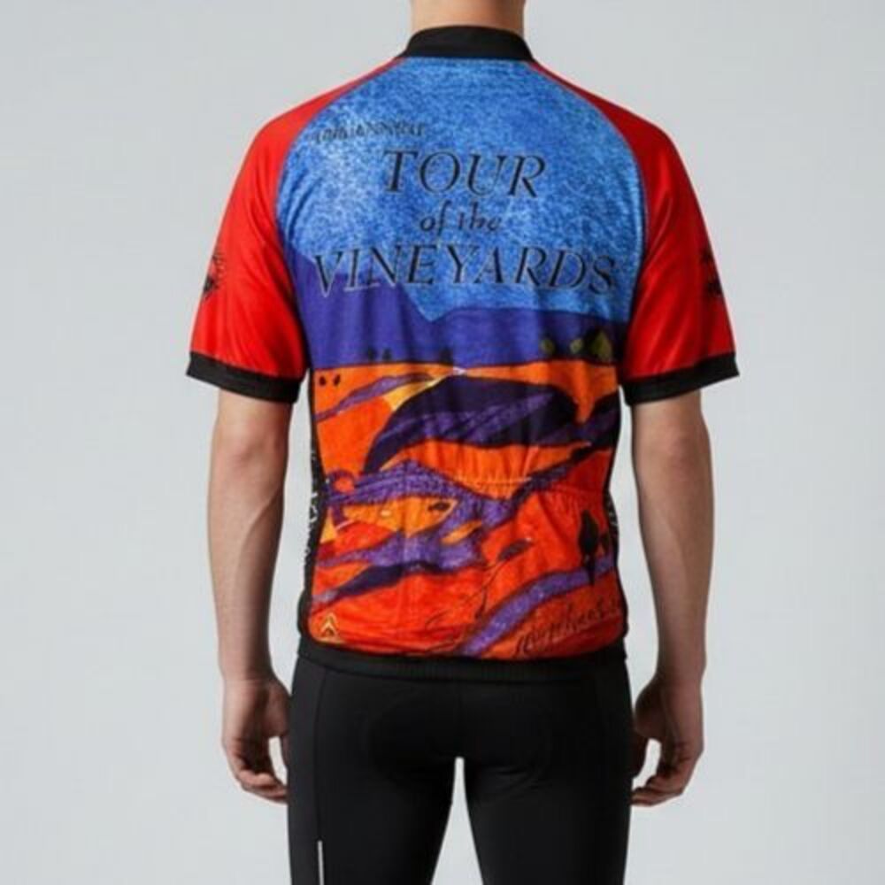 Radere Tour Of The Vineyard Cycling Jersey Men Large 12th Annual Short Sleeve